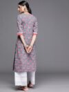 Blue Printed Cotton Kurta - 23357O