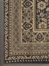 Navy Blue Printed Polyester Saree